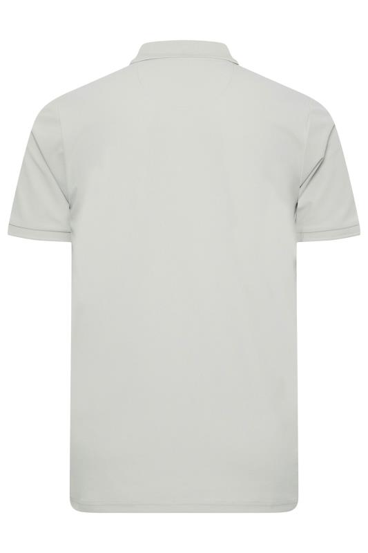 BadRhino Big & Tall Grey Pique Golf Polo Shirt | BadRhino 5