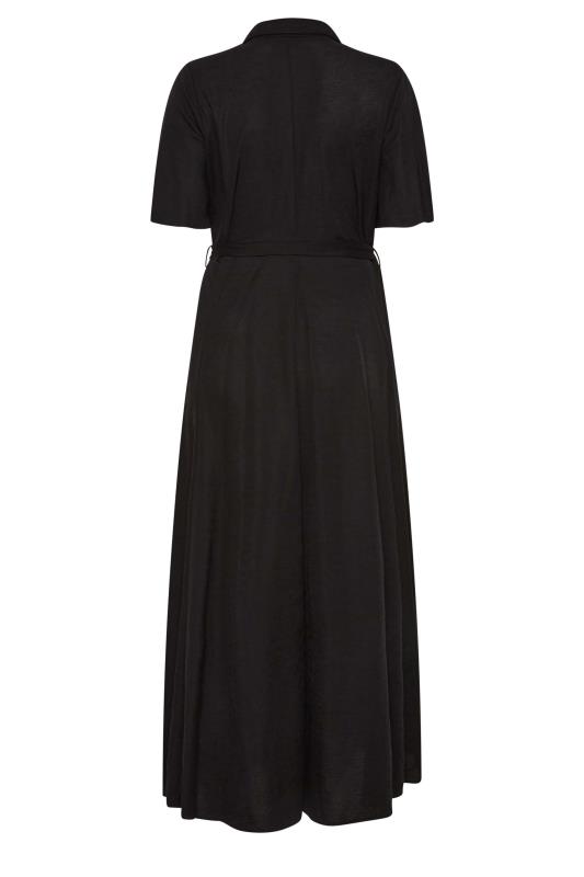 M&Co Black Button Through Collared Midaxi Dress | M&Co 7