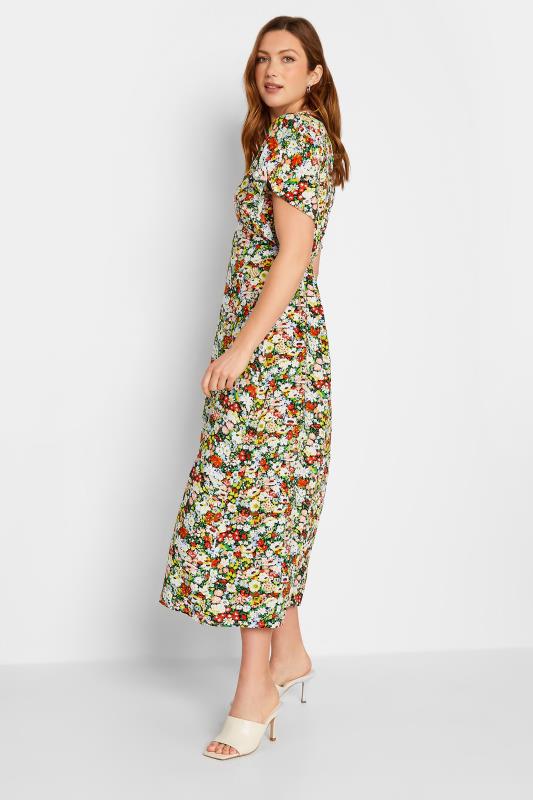 LTS Tall Women's Yellow Floral Print Split Front Midaxi Dress | Long Tall Sally 2