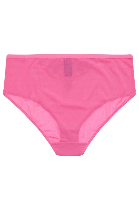 YOURSET 2 PACK Plus Size Pink & Black Briefs | Yours Clothing 9