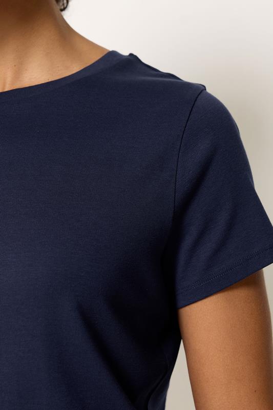 M&Co Navy Blue Cotton T-Shirt | M&Co 4