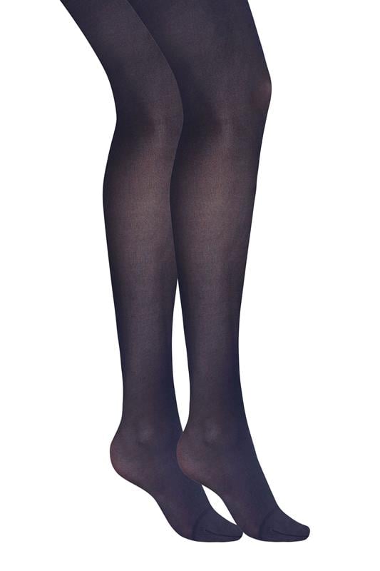  LTS Tall Navy Blue 2 PACK 40 Denier Tights