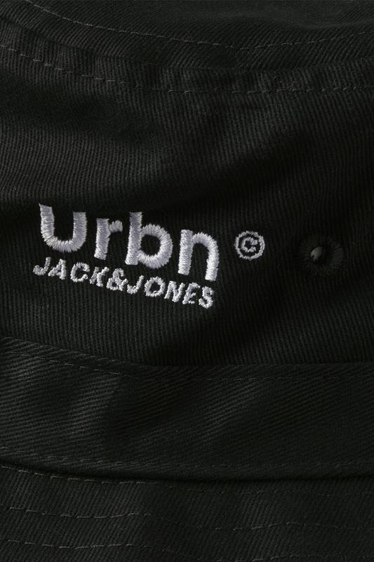 Jack & Jones Big & Tall Black Bucket Hat | BadRhino 1