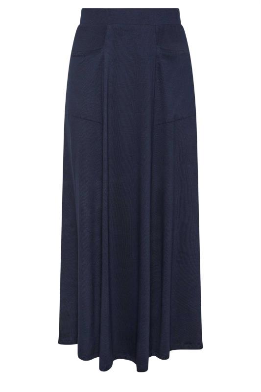 M&Co Navy Blue Pocket Maxi Skirt | M&Co 5
