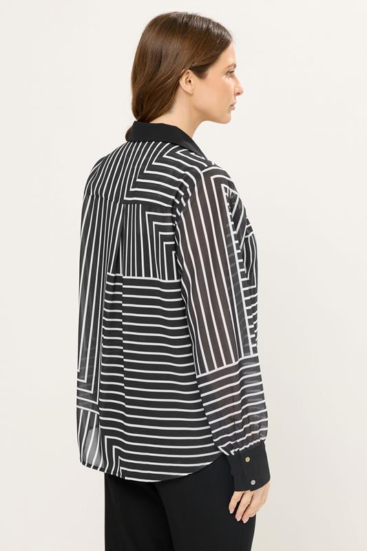 STAR Black Abstract Stripe Shirt | StarByJM 4