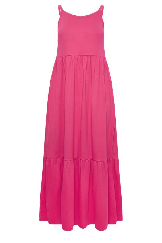 YOURS Plus Size Pink Maxi Sundress | Yours Clothing 6
