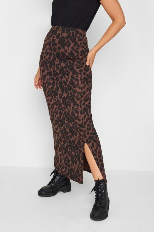 LTS Tall Brown Leopard Print Maxi Skirt | Long Tall Sally 2