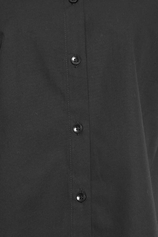 M&Co Black Fitted Cotton Poplin Shirt | M&Co