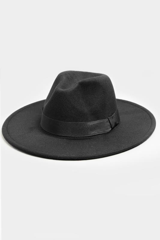 Plus Size Hats Yours Black Fedora Hat