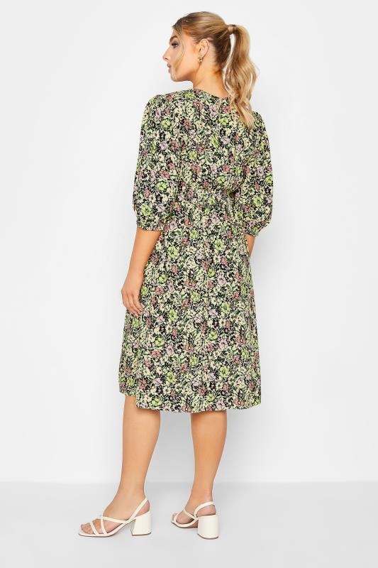 M&Co Green Floral Print Midi Dress | M&Co  4