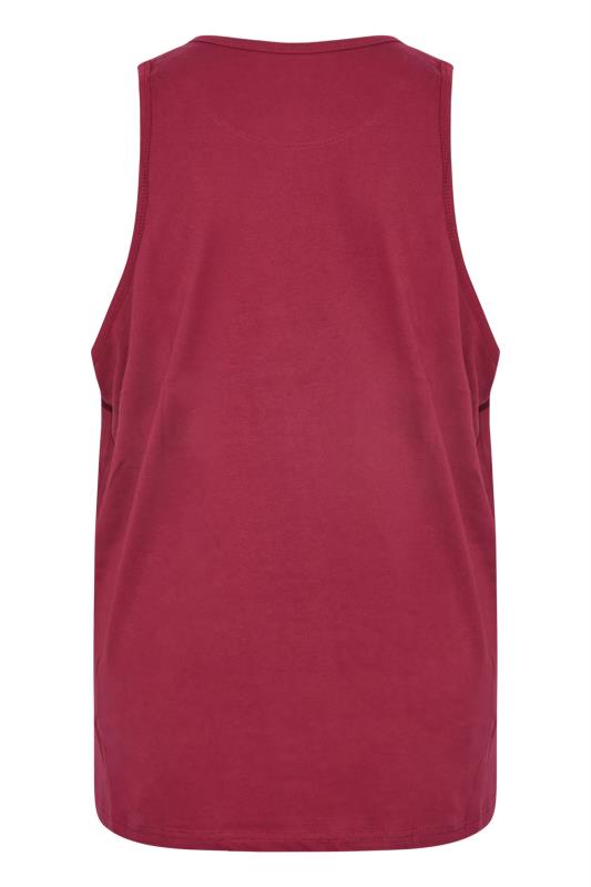 KAM Burgundy Red Plain Vest | BadRhino 2