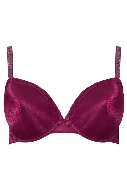 YOURSET 2 PACK Plus Size Red & Black Underwired T-Shirt Bras | Yours Clothing 9