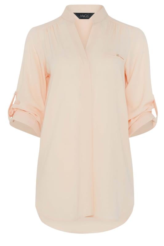 M&Co Pink Tab Sleeve Blouse | M&Co 6