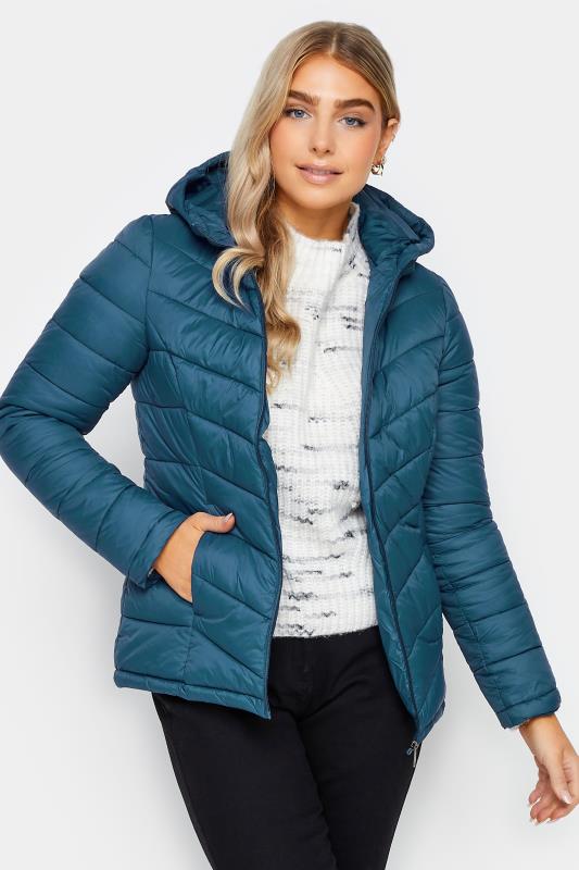 Women's  M&Co Teal Blue Quilted Jacket