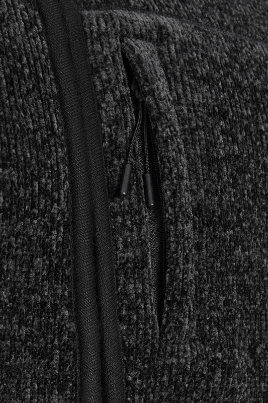 BadRhino Big & Tall Grey Fleece Pocket Gilet | BadRhino 8