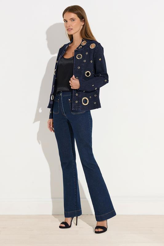 STAR Blue Denim Eyelet Detail Jacket | StarByJM 4
