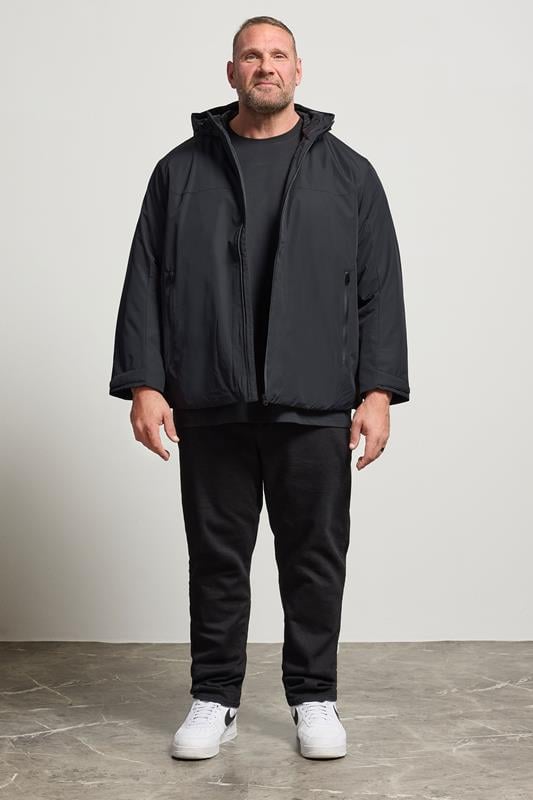 JACK & JONES Big & Tall Black Transitional Jacket | BadRhino 1