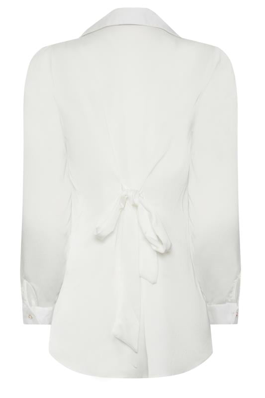 M&Co White Tie Back Tunic Shirt | M&Co 7