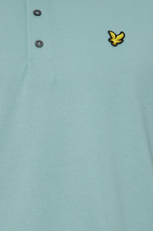 LYLE & SCOTT Big & Tall Light Blue Short Sleeve Polo Shirt | BadRhino 1