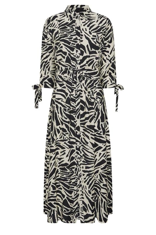  STAR Black Printed Shirt Dress