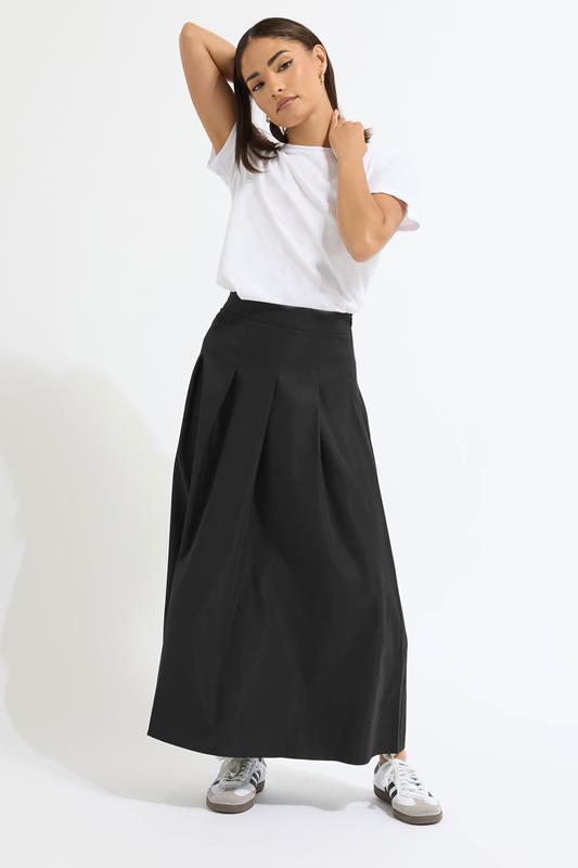 PixieGirl Petite Black Pleated Maxi Skirt | PixieGirl 2