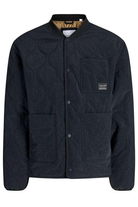 JACK & JONES Big & Tall Black Quilted Liner Jacket | BadRhino 2