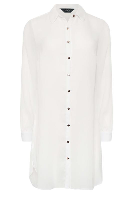 M&Co White Dipped Hem Shirt | M&Co 6