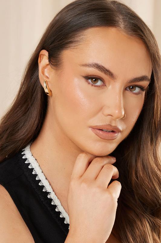 YOURSET 3 PACK Gold Tone Teardrop Earring Set | Yours Clothing 2