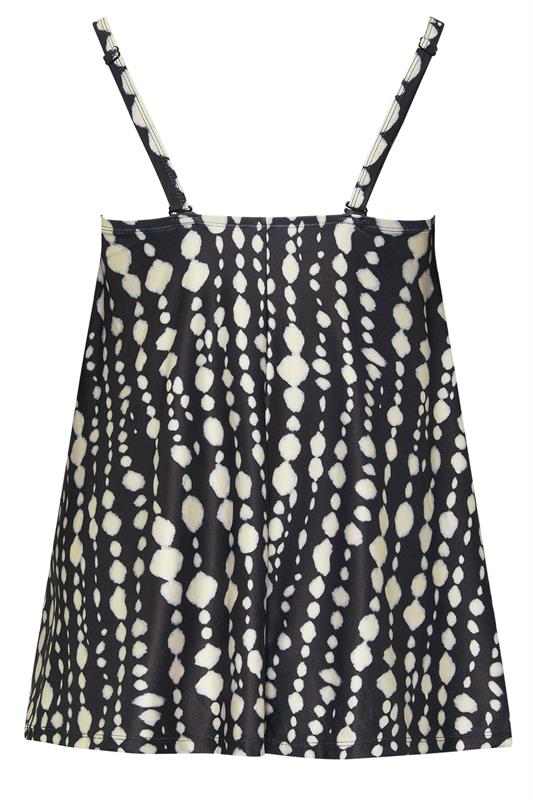 YOURS Plus Size Black Spot Print Tankini Top | Yours Clothing 11