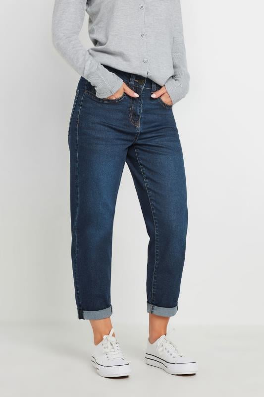 M&Co Petite Indigo Blue Mom Jeans
