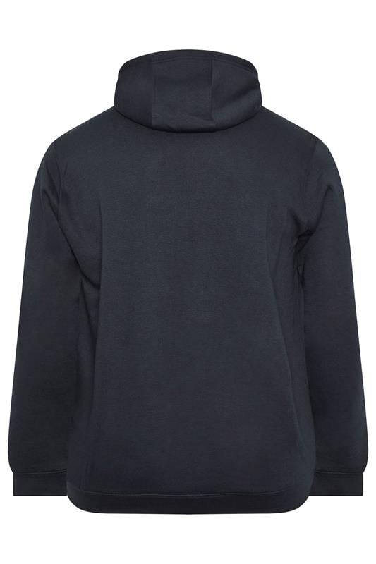 BadRhino Big & Tall Navy Blue Front Pocket Hoodie | BadRhino 6