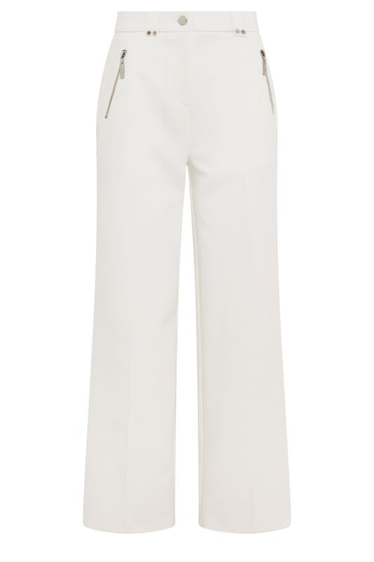 STAR White Tailored Wide Leg Trousers | StarByJM 5