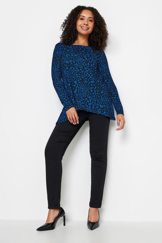 M&Co Petite Blue Spot Markings Long Sleeve T-Shirt | M&Co 2