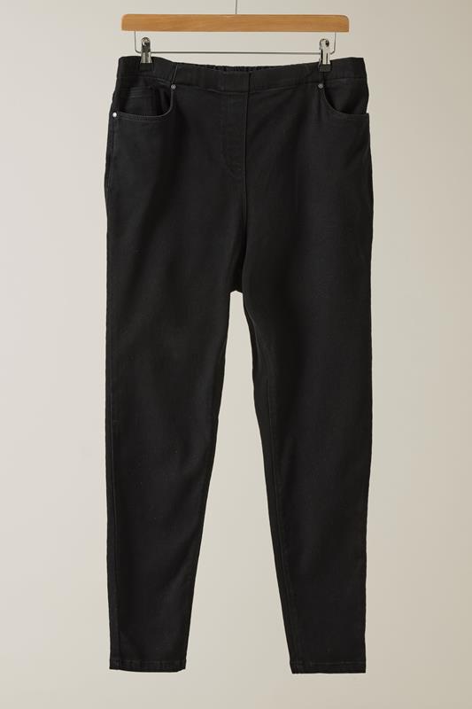 EVANS Plus Size Black Skinny Jeggings | Evans 5