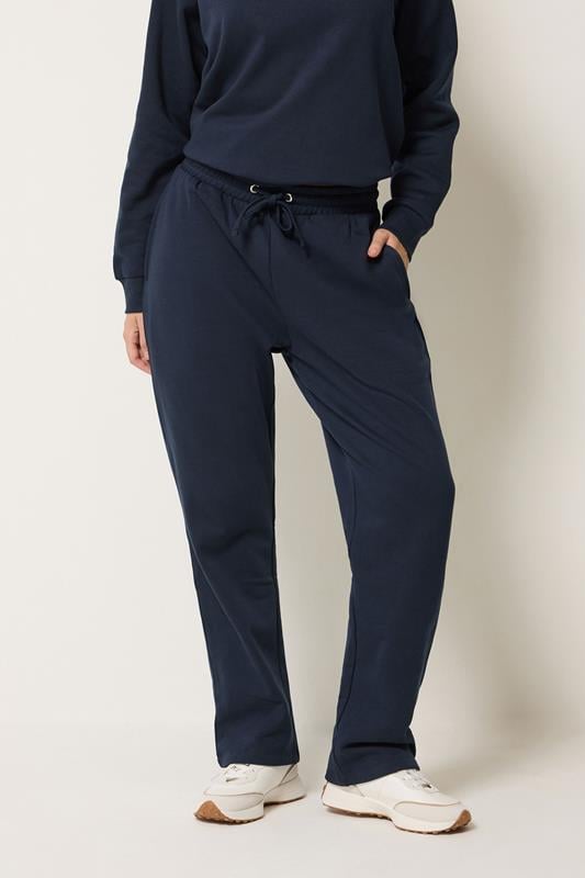  M&Co Navy Blue Straight Leg Joggers