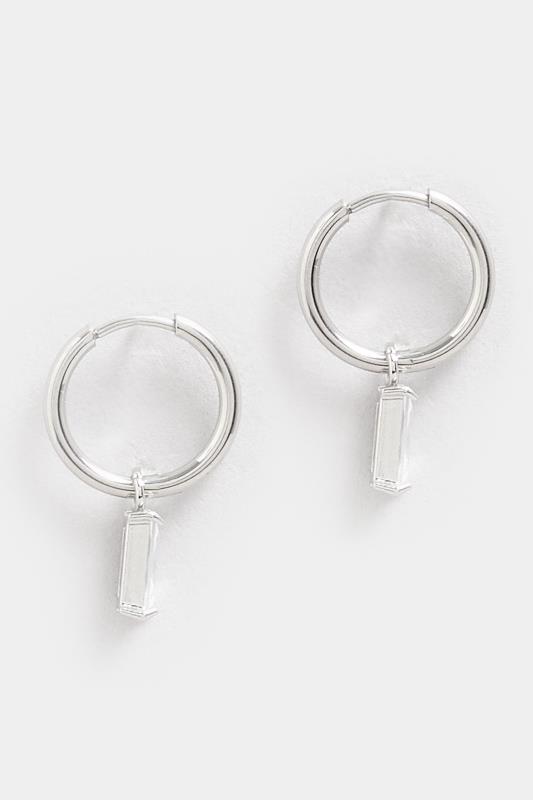  Yours Silver Tone Stainless Steel Diamante Mini Hoop Earrings
