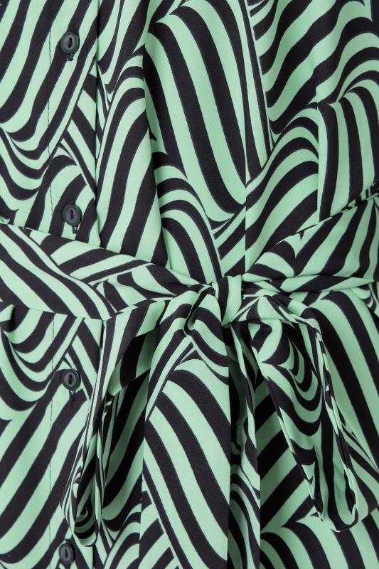 M&Co Green Geometric Print Shirt Dress | M&Co 5
