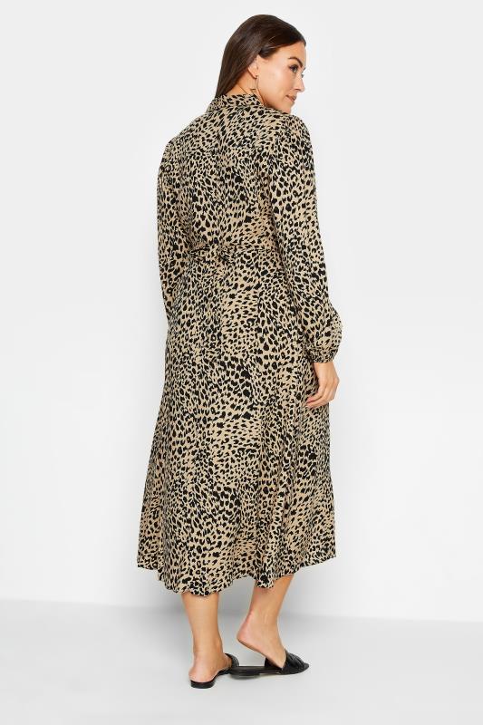 M&Co Brown Leopard Print Midaxi Shirt Dress | M&Co 3