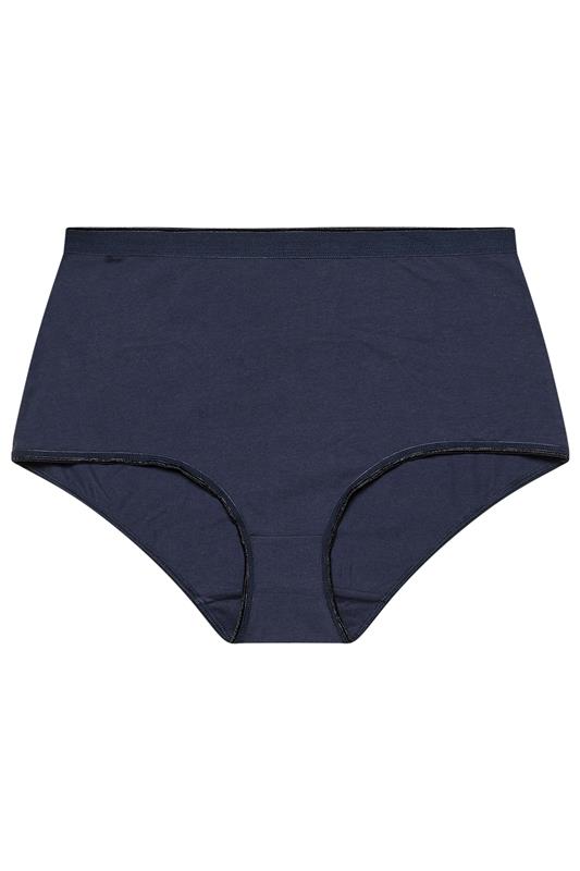YOURSET 5 PACK Plus Size Blue Floral Print Full Briefs | Yours Clothing 11