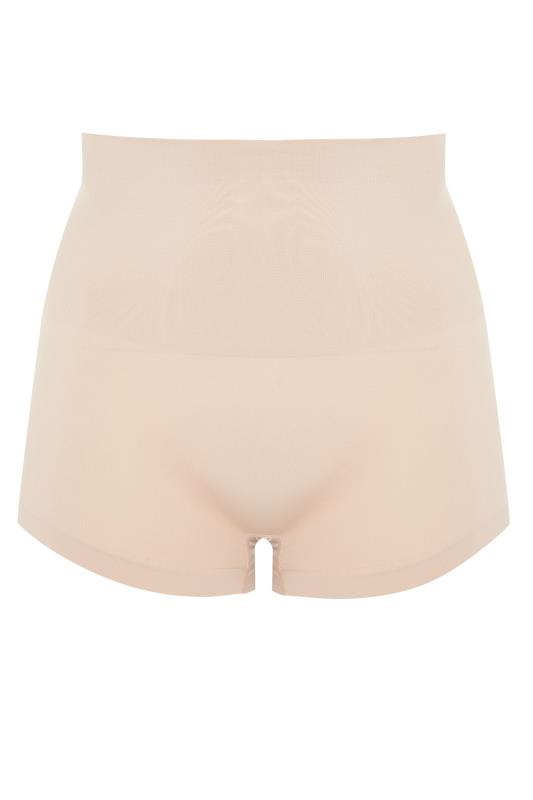 Plus Size Nude Seamless Control High Waisted Shorts | Yours Clothing 4