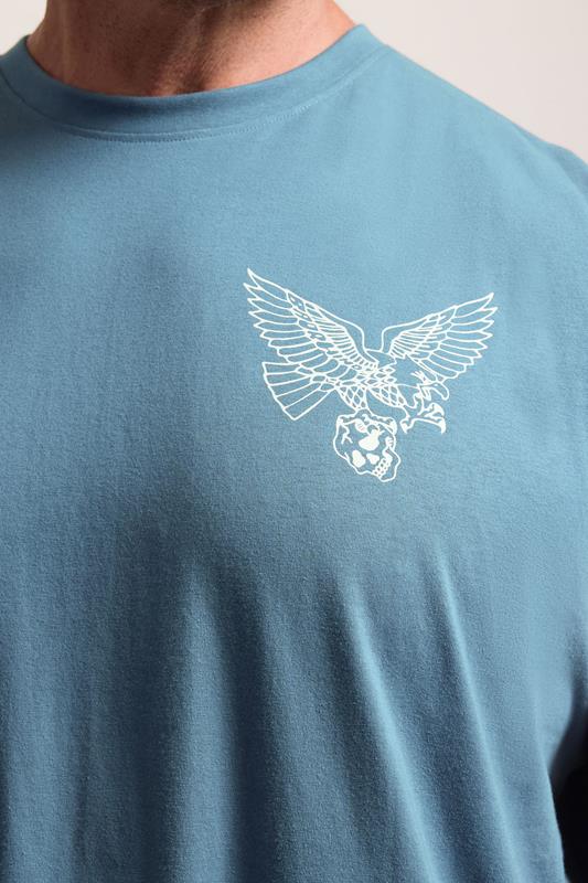 BadRhino Big & Tall Blue Eagle Graphic Extra Long Muscle Vest | BadRhino 5
