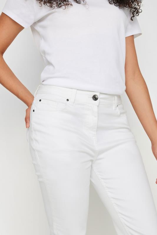 M&Co White Ankle Grazer Cigarette Jeans | M&Co 4
