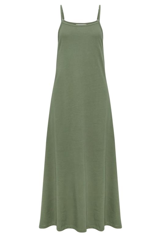 PixieGirl Khaki Green Strappy Maxi Slip Dress | PixieGirl 6
