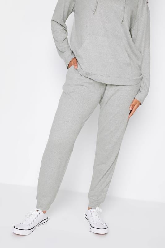 Women's  M&Co Grey Marl Soft Touch Lounge Joggers