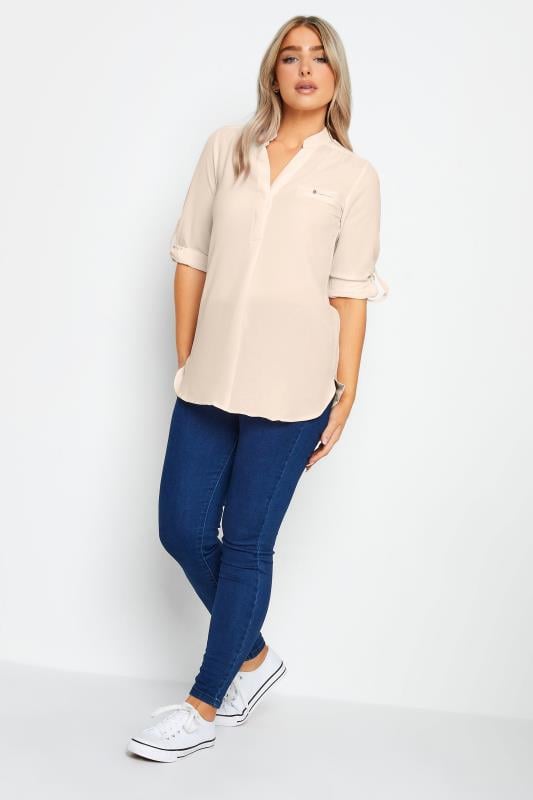 M&Co Pink Tab Sleeve Blouse | M&Co 2