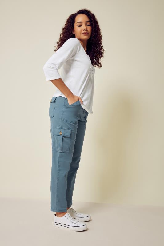 Buy Blue Trousers & Pants for Women by Outryt Online | Ajio.com