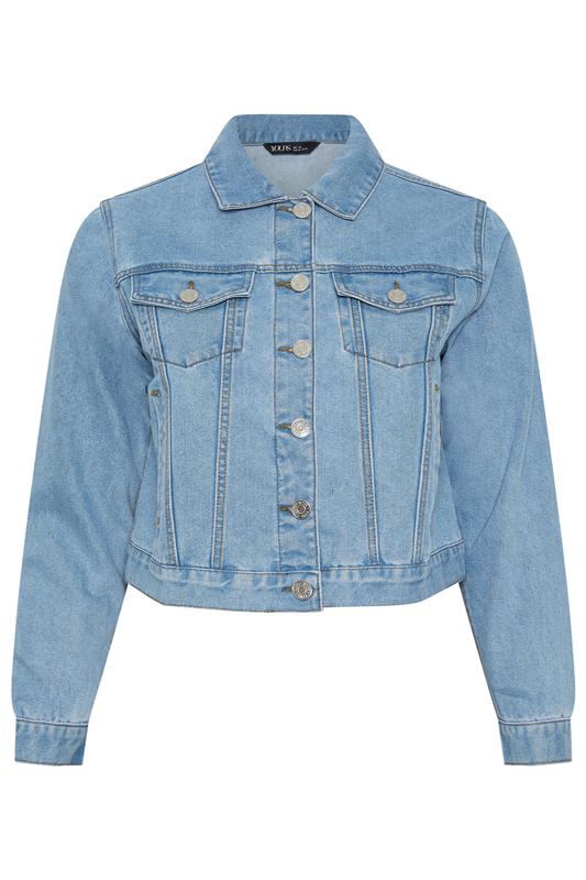 YOURS Plus Size Blue Wash Denim Jacket | Yours Clothing 5