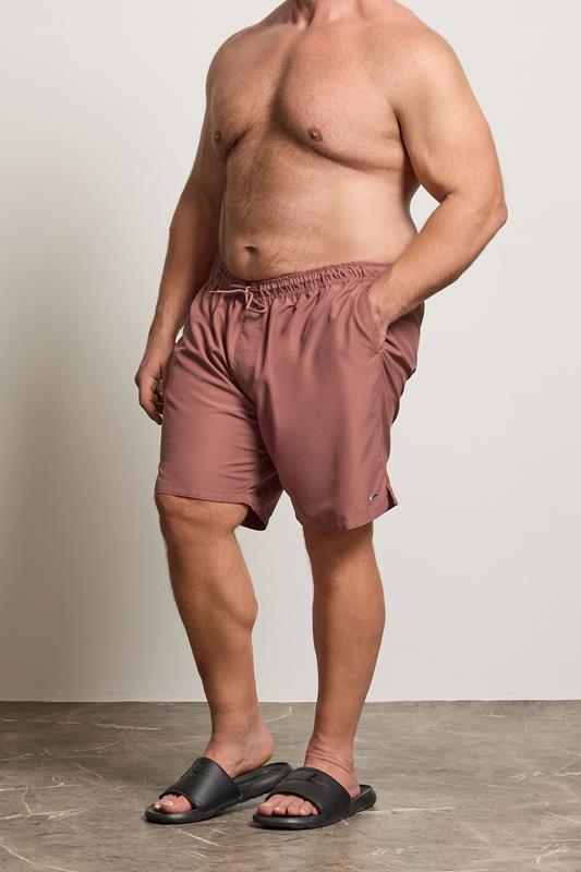 BadRhino Big & Tall Burnt Orange Swim Shorts | BadRhino 1