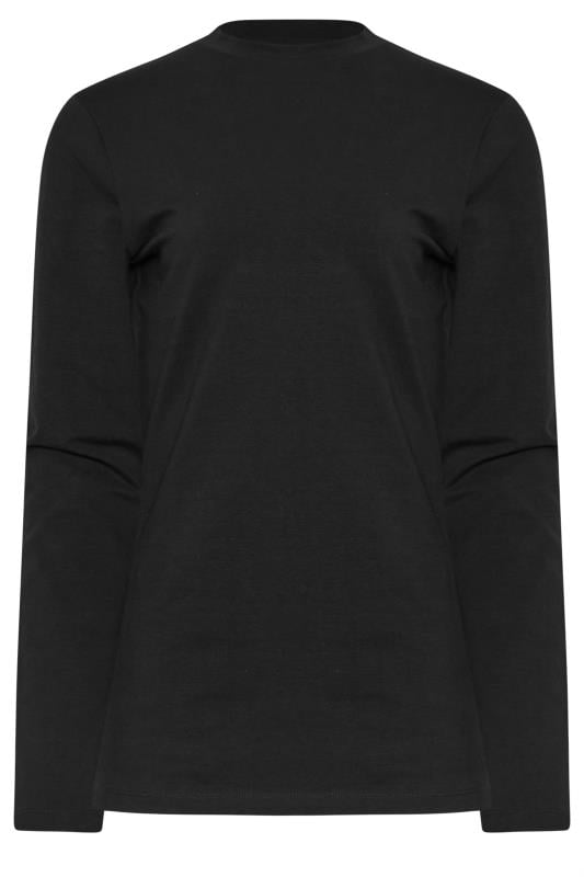 LTS Tall Black Active Long Sleeve Cut Out T-Shirt | Long Tall Sally 6