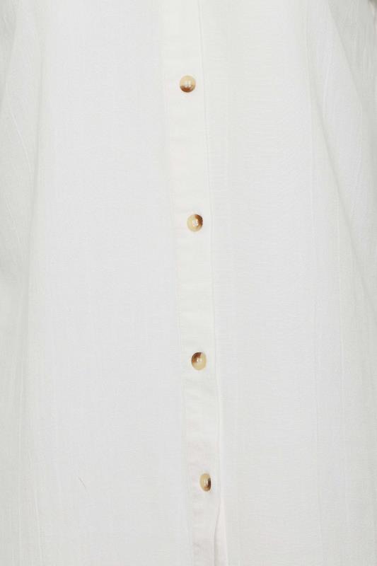 LTS Tall Womens White Long Sleeve Linen Shirt | Long Tall Sally  6